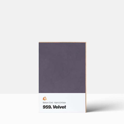 Beton Ciré kleurstaal | Kant & Klaar: 959. Velvet