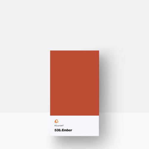 Muurverf kleurstaal | Mat: 538. Ember