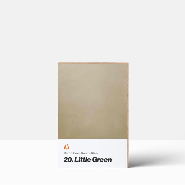 Beton Ciré kleurstaal | Kant & Klaar: 20. Little green Betonstunter