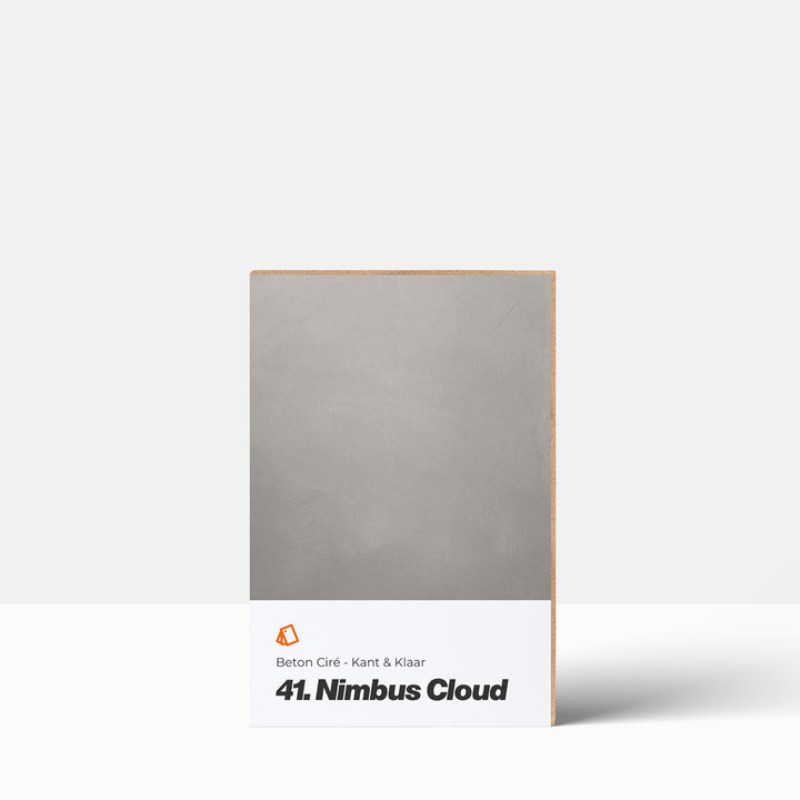 Beton Ciré kleurstaal | Kant & Klaar: 41. Nimbus cloud Betonstunter