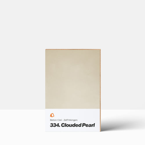 Beton Ciré kleurstaal | Zelf Mengen: 334. Clouded Pearl