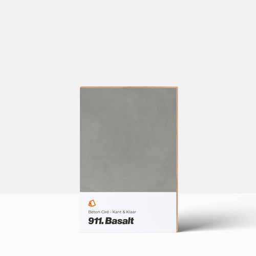 Beton Ciré kleurstaal | Kant & Klaar: 911. Basalt