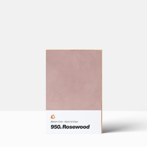 Beton Ciré kleurstaal | Kant & Klaar: 950. Rosewood