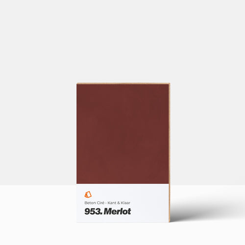 Beton Ciré kleurstaal | Kant & Klaar: 953. Merlot