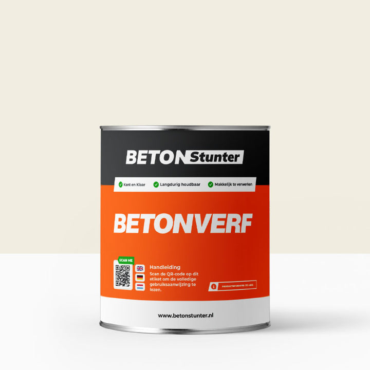 Betonverf | Wit / RAL 9010 Betonstunter