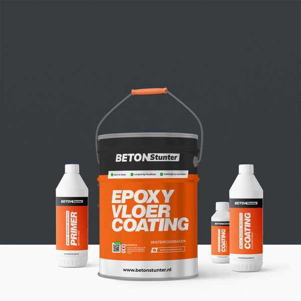 Epoxy Vloercoating pakket | 2K: Antraciet / RAL 7016