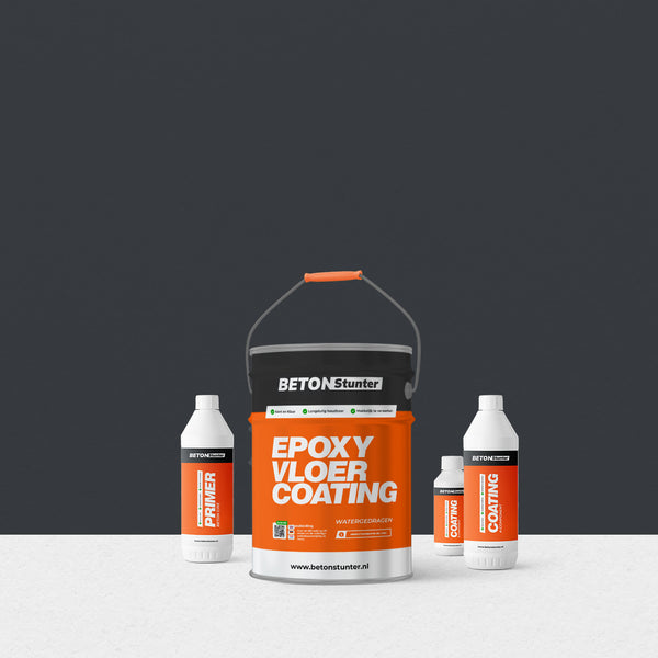 Epoxy Vloercoating pakket | 2K: Antraciet / RAL 7016