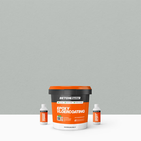 Epoxy Vloercoating proefpakket | 2K: Lichtgrijs / RAL 7035