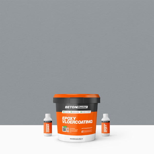 Epoxy Vloercoating proefpakket | 2K: Venstergrijs / RAL 7040