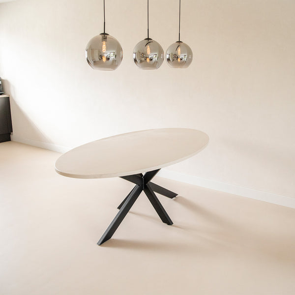 Beton Ciré Tafel - Ovaal