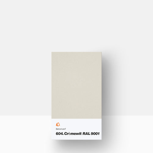 Betonverf kleurstaal | 604. Crèmewit / RAL 9001