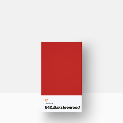 Betonverf kleurstaal | 642. Baksteenrood