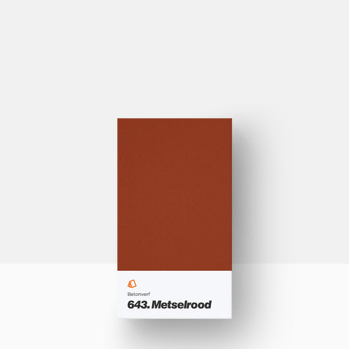 Betonverf kleurstaal | 643. Metselrood