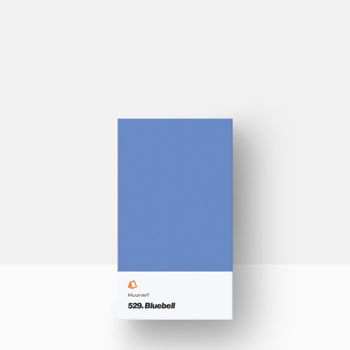 Muurverf kleurstaal | Mat: 529. Bluebell