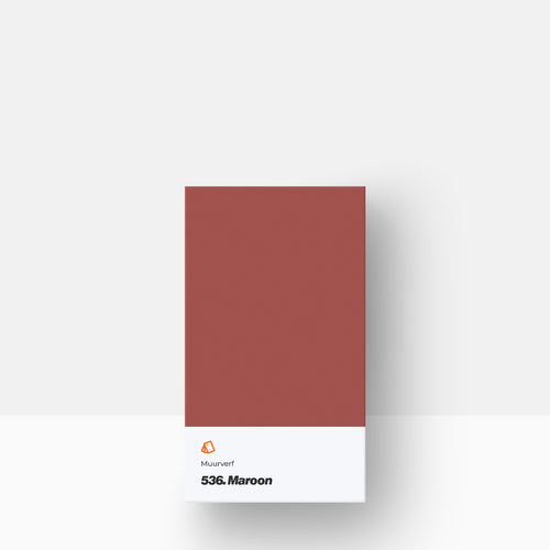 Muurverf kleurstaal | Mat: 536. Maroon