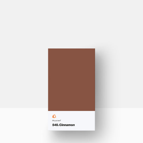 Muurverf kleurstaal | Mat: 540. Cinnamon
