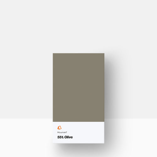 Muurverf kleurstaal | Mat: 551. Olive