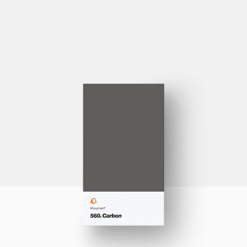 Muurverf kleurstaal | Mat: 560. Carbon