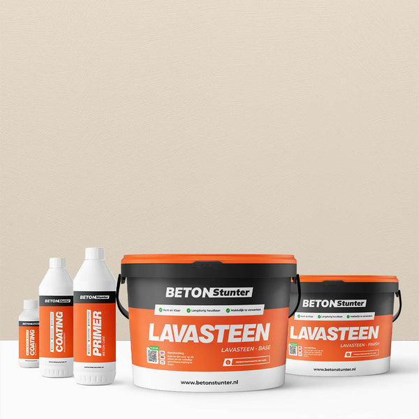 Lavasteen Gietvloer Pakket | 122 Suede