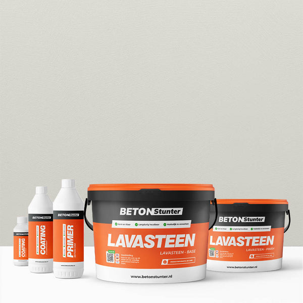 Lavasteen Gietvloer Pakket | 125 Flint