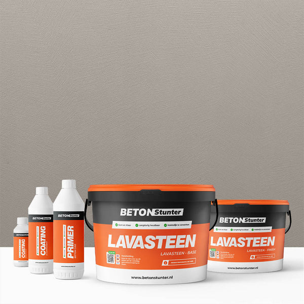 Lavasteen Gietvloer Pakket | 127 Pebble