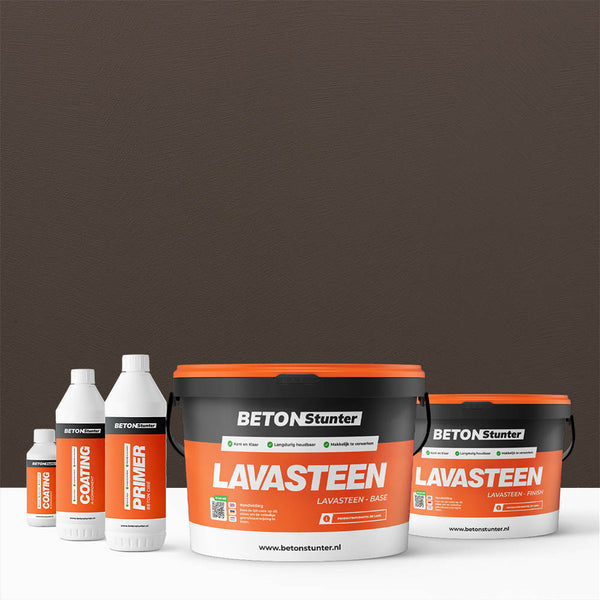Lavasteen Gietvloer Pakket | 131 Umber